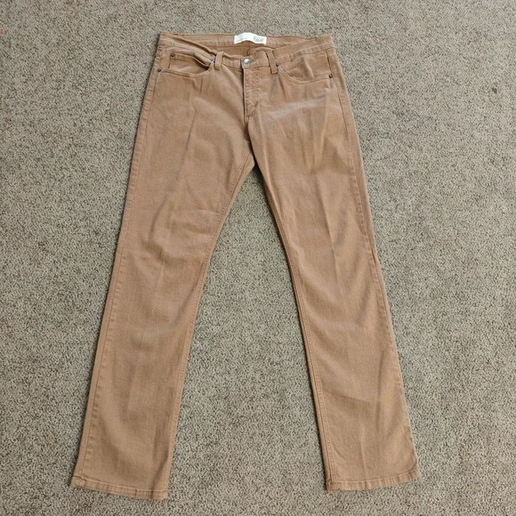 Rustic Dime Mens Khaki Straight Leg Chinos Pants Casual Dress Size 36 - Picture 2 of 14